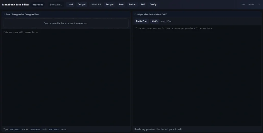 Megabonk Save Editor interface